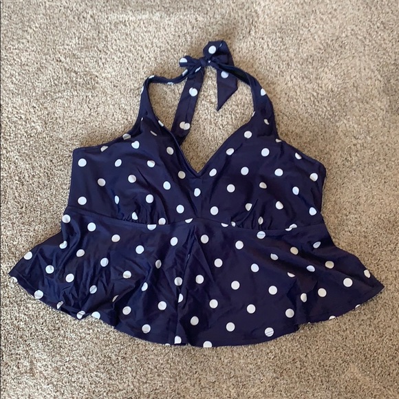 Peplum Halter Swim Top - Picture 3 of 3